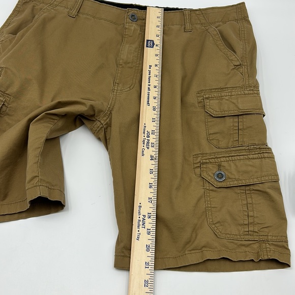 IRON FLEX STRETCH MENS CASUAL CARGO SHORTS SIZE 36 BROWN - Picture 5 of 10